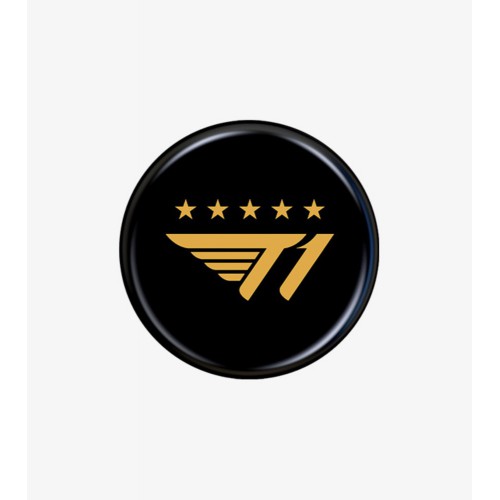 T1 Logo Pin Button - V5 Champions Edition 